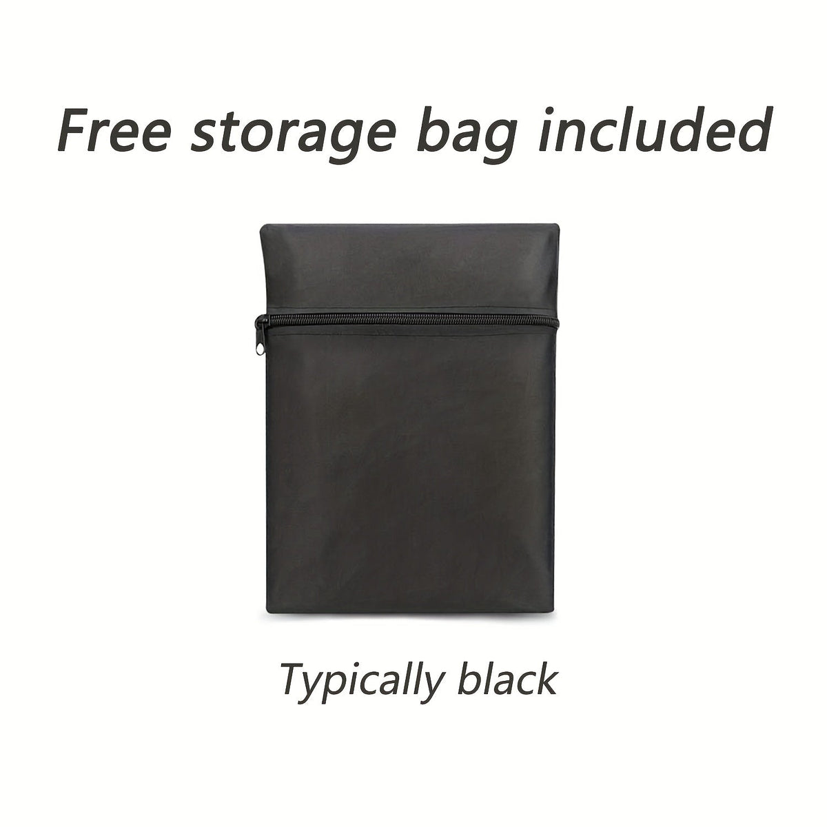 Black Patio Deck Box Cover with Buckle Straps in 51-, 58- or 62-Inch Length Options and Three Profiles