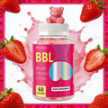 BBL Gummies for Women Butt Enhancement 60 Count Strawberry Flavor for Bath Time, Home Spa and Personal Care