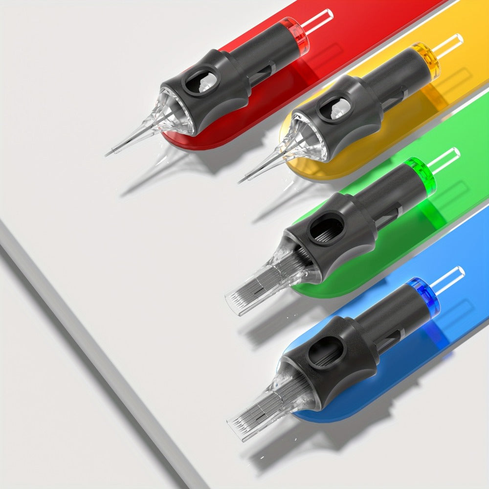 Tattoo Pen Kit Complete Beginner Set - Wireless Battery Tattoo Pen 1400mAh LCD Screen, 10pcs Cartridge Needles