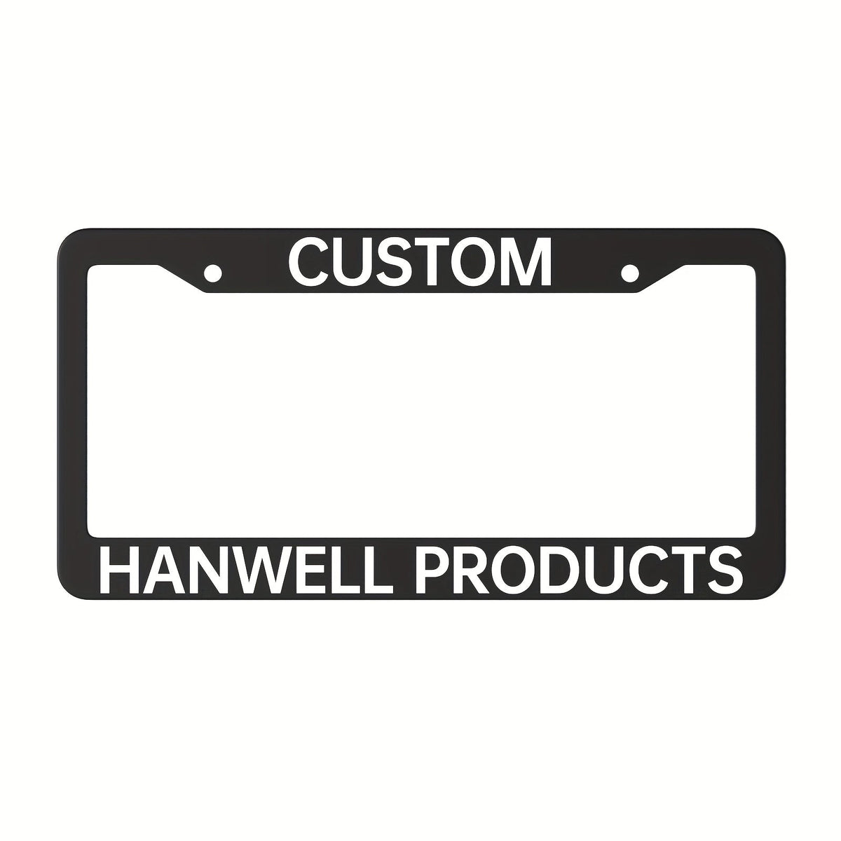 Custom License Plate Frame – 6 Font Styles, Heavy-Duty Weather-Resistant Car Tag Holder, Personalized Front & Rear License Plate Border