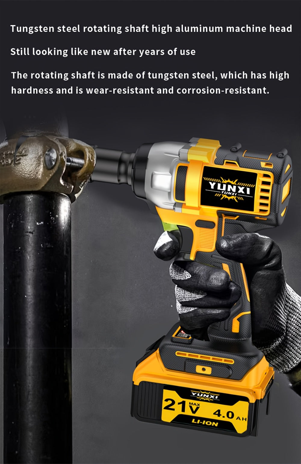 Impact Drill Set 21V Cordless with Drill Bit Accessories, Toolbox & Charger, Wireless Impact Wrench Drill