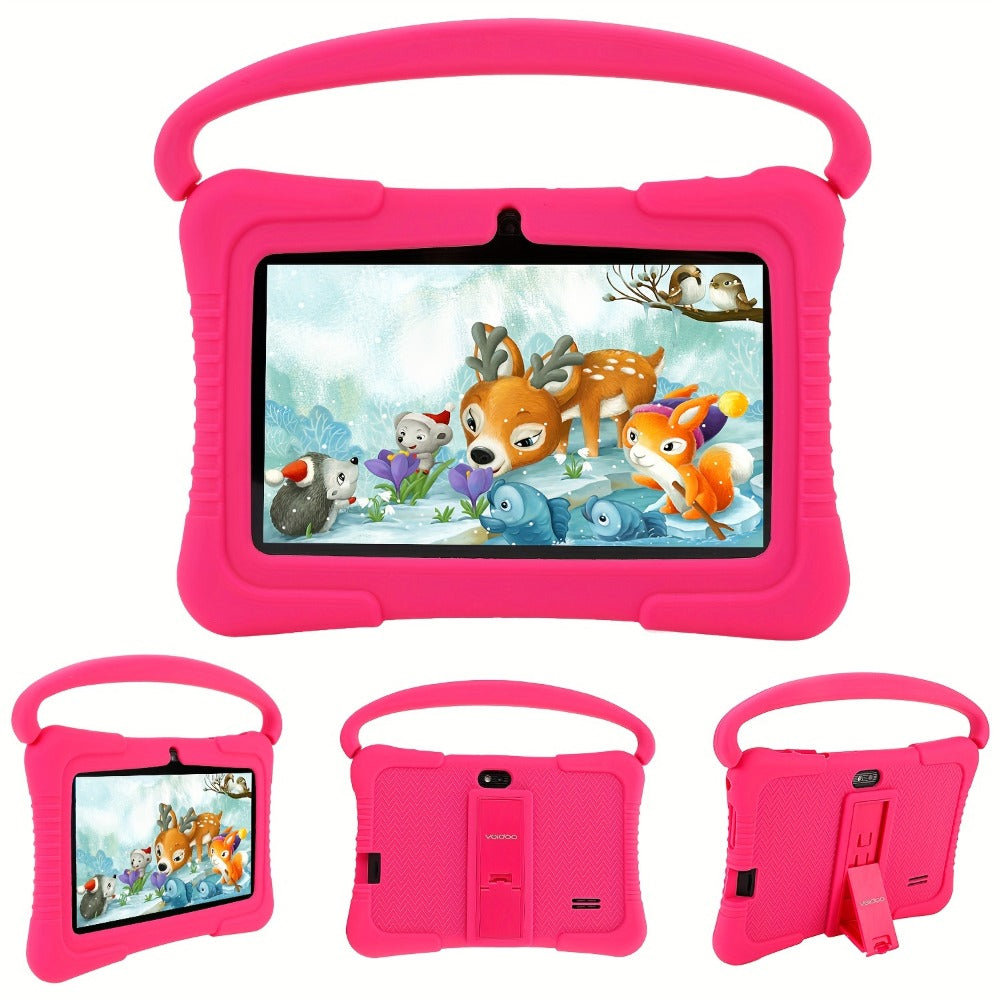 Kids Tablet Veidoo 7 Inch with 1GB or 2GB RAM, 16GB or 32GB Built-In Storage and Handled Silicone Case