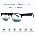 Smart Glasses 160-Language Translation Eyewear with Open-Ear Audio and 19 Photochromic Frame Options
