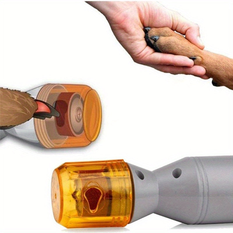 Pet Nail Grinder Silent & Painless – Manual No-Battery Dog & Cat Nail Trimmer, Quiet Claw Grinding & Polishing Tool for Professional Home