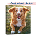 Custom Canvas Print Personalized Pet Family Photo Wall Art Ready to Hang, Custom Photo Canvas Printing for Pets Weddings Birthdays