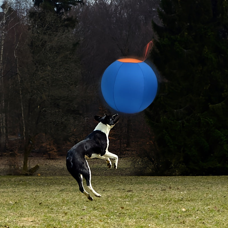 Inflatable Dog Ball Large Bear Shape Interactive Training Ball for Dogs Boredom Buster Toy for Bulldogs Australian Shepherds Golden