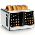 Four-Slice Touchscreen Toaster with Dual Independent Controls, Six Bread Modes, Six Shade Levels and Timer Displays