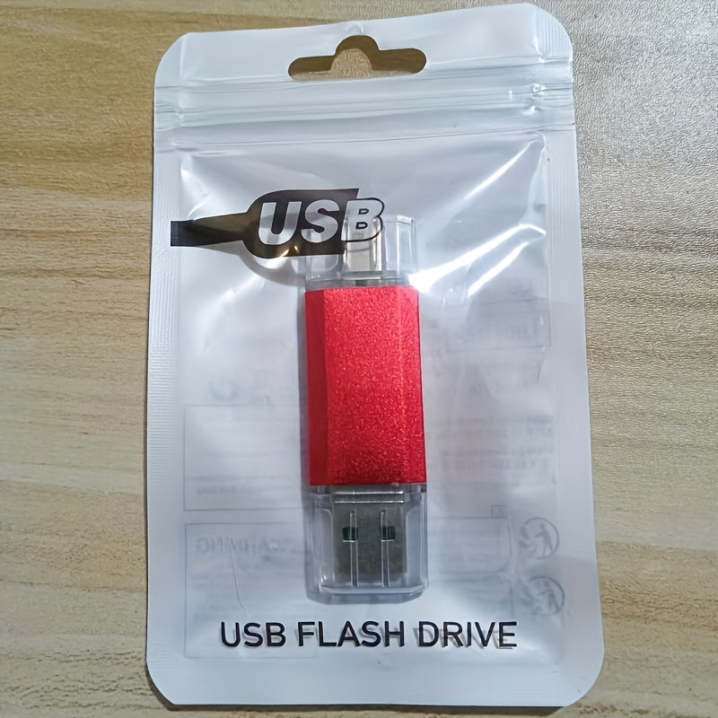 USB Flash Drive KOOTION 2-in-1 Metal USB 2.0 and Type-C Memory Stick in 32GB, 64GB or 128GB