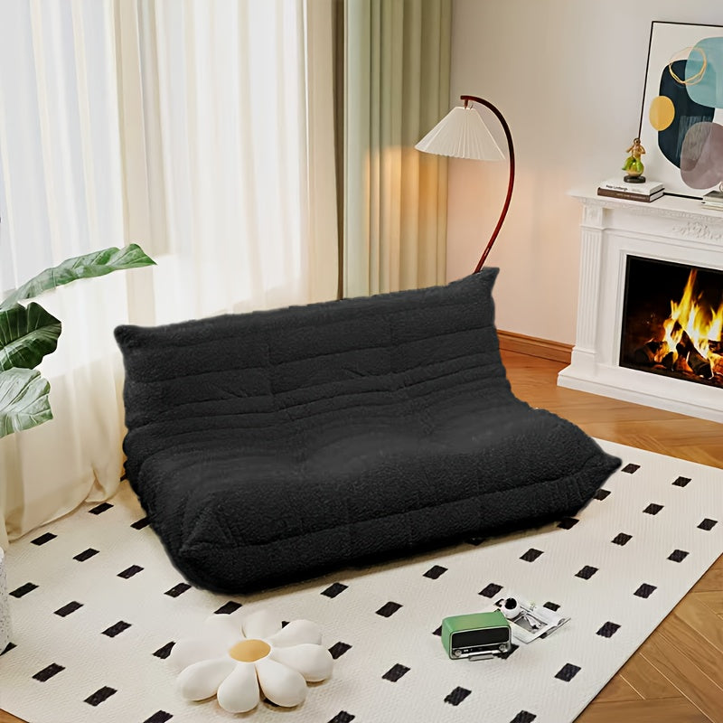 Floor Sofa shown in the Black double seat option