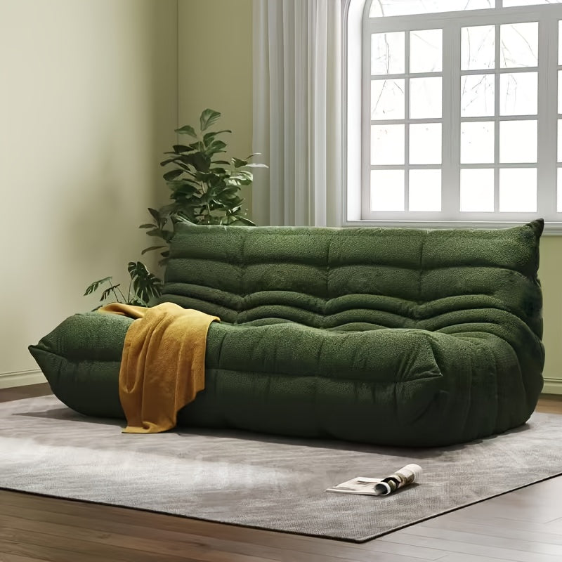 Floor Sofa shown in the Green three-seater sofa option