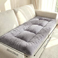 Plush Foldable Floor Mattress in Grey with Small, Twin, Queen and King Size Options for Indoor Use