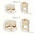 Foldable Step Stools And Footstools with Non-Slip Base and Adjustable Height