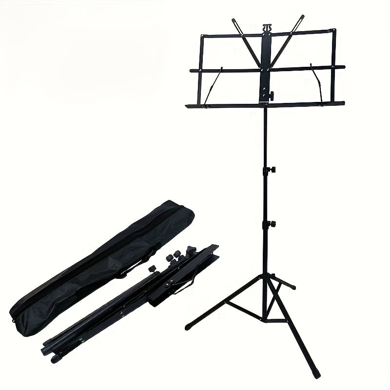 Folding Music Stand, Portable, Foldable, 2-in-1 for Holding Sheet Music For Lessons