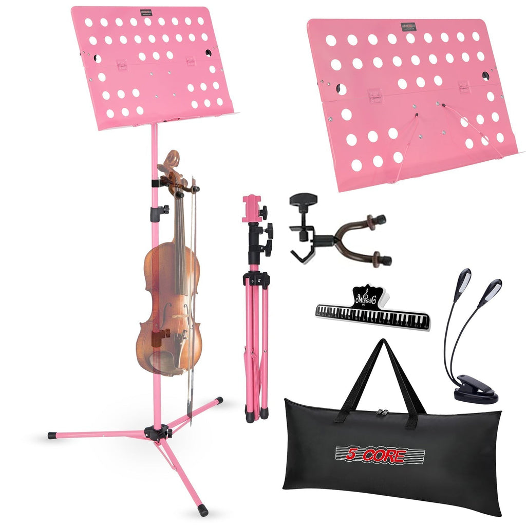 Folding Music Stand, Rechargeable, Foldable, Core for Holding Sheet Music For Lessons