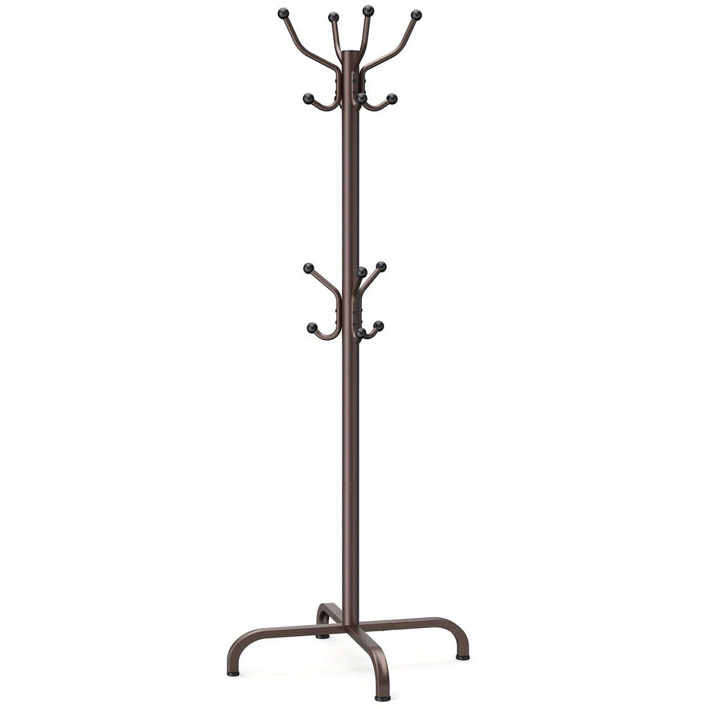 Coat Rack shown in the Brown option