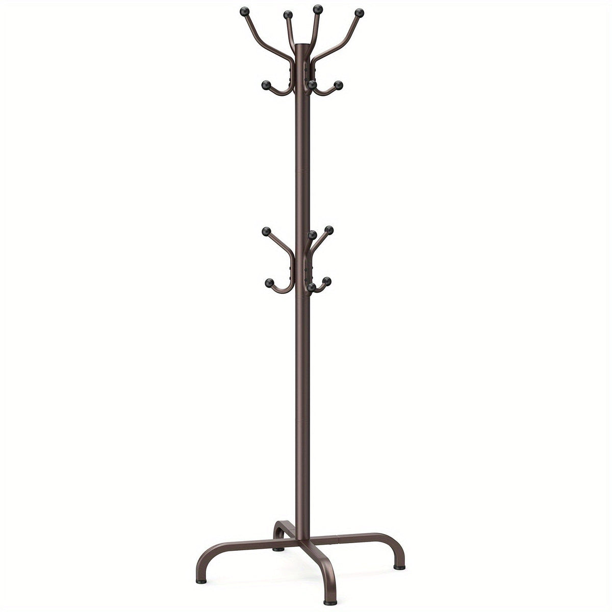 Coat Rack shown in the Brown option