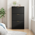 Freestanding Narrow Shoe Cabinet, Entryway Shoe Organizer for Organized Everyday Storage