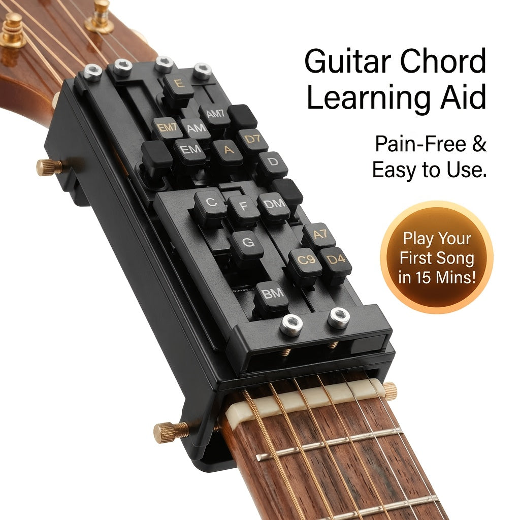 Guitar Chord Trainer, Guitar Chord Presser, Portable for Beginner Chord Fingering