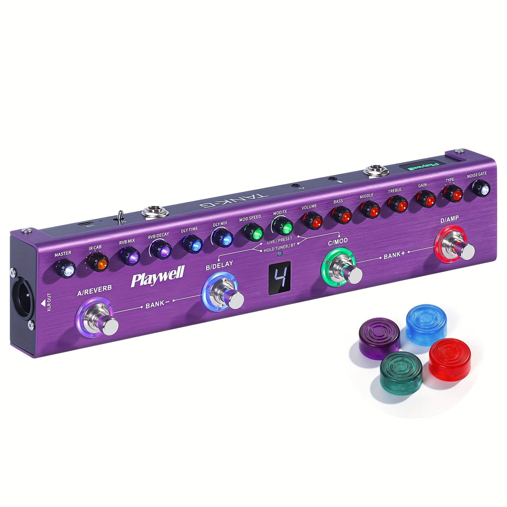 Guitar Effects Pedal shown in the Violet Tank-G option