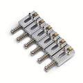 Guitar Replacement Part Roller Bridge Saddle Set, 10.5 x 21.5mm in Silver, Gold or Black for Guitar Service