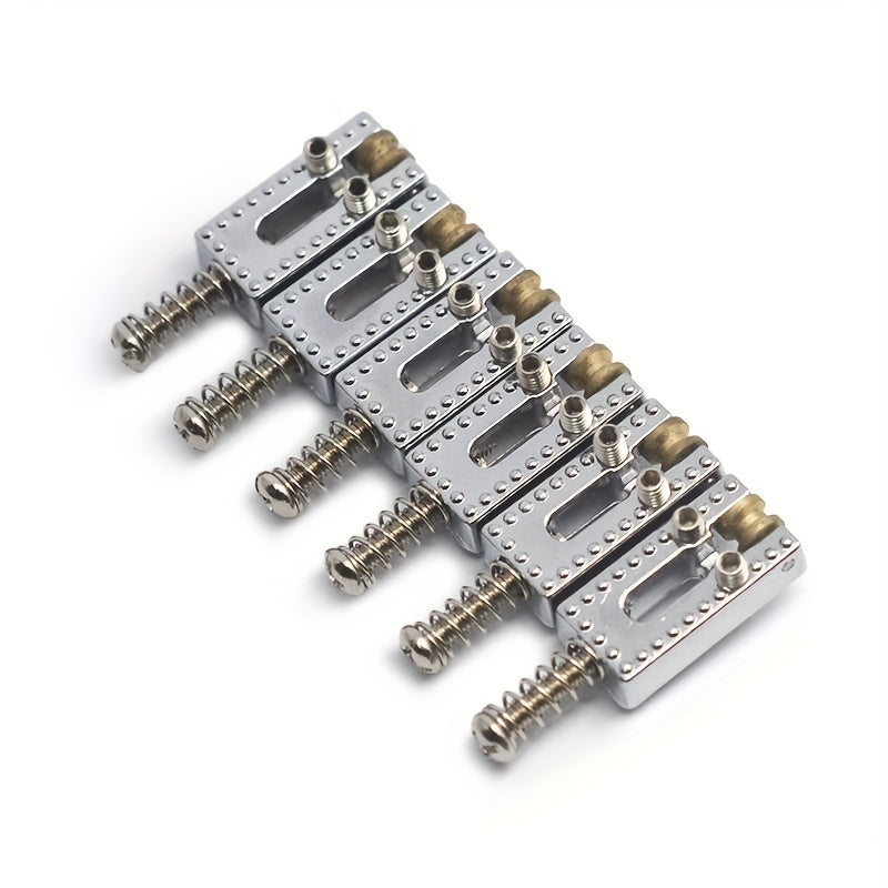 Guitar Replacement Part Roller Bridge Saddle Set, 10.5 x 21.5mm in Silver, Gold or Black for Guitar Service