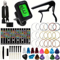 Guitar Replacement Part 53-Piece Acoustic String and Accessory Set with Three String Sets for Guitar Service