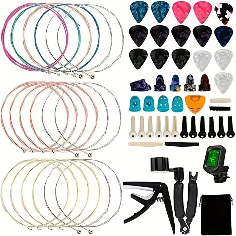Guitar Replacement Part, Rechargeable, 64pcs, Accessories, Strings for Guitar Repair