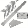 Guitar Setup Tool Kit, 12-Piece Luthier Gauge Set for Guitar and Bass