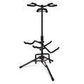 Guitar Stand 5 CORE Triple-Instrument Adjustable Floor Rack with Neck Cradles, Body Supports and Folding Tripod Base