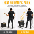 Guitar Stand, Foldable, Amp, Heavy, Duty for Holding And Displaying Guitars