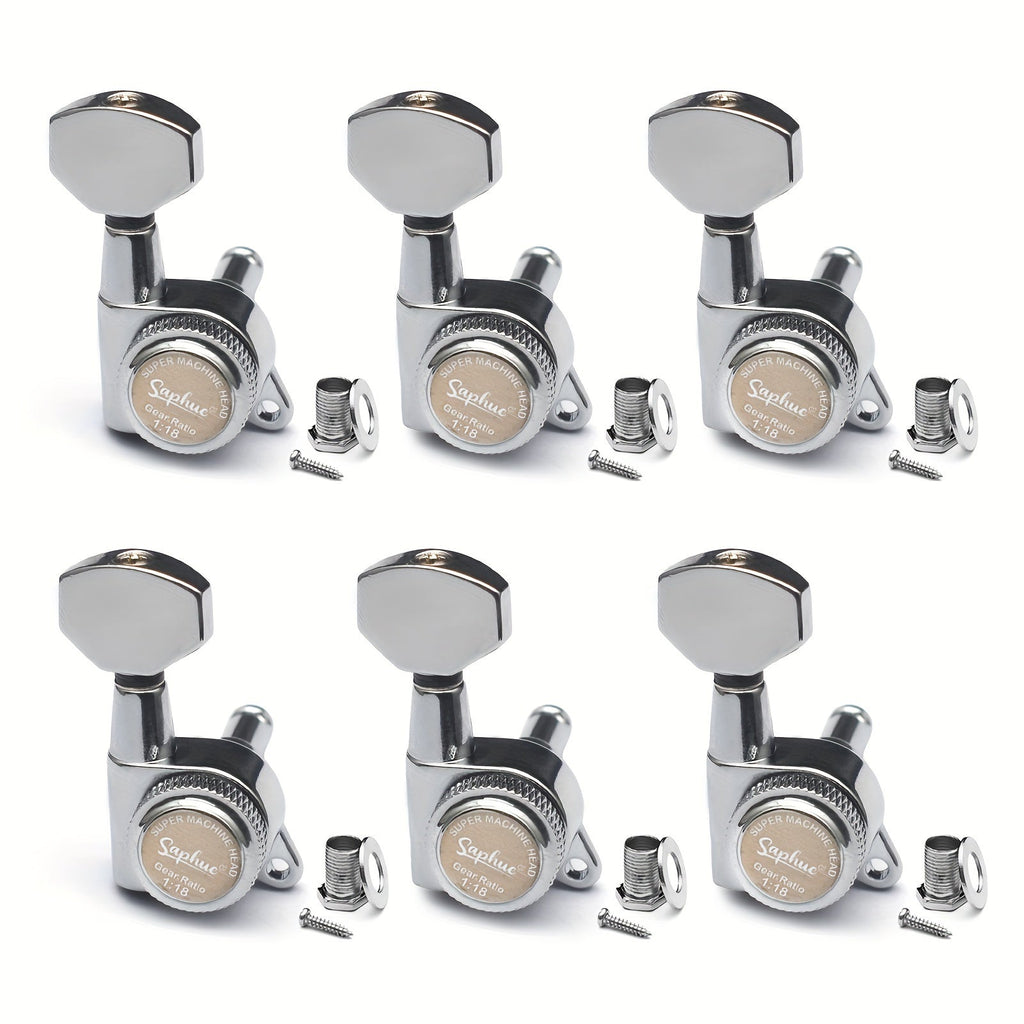 Guitar Tuning Peg Set shown in the Chrome 6 Right option