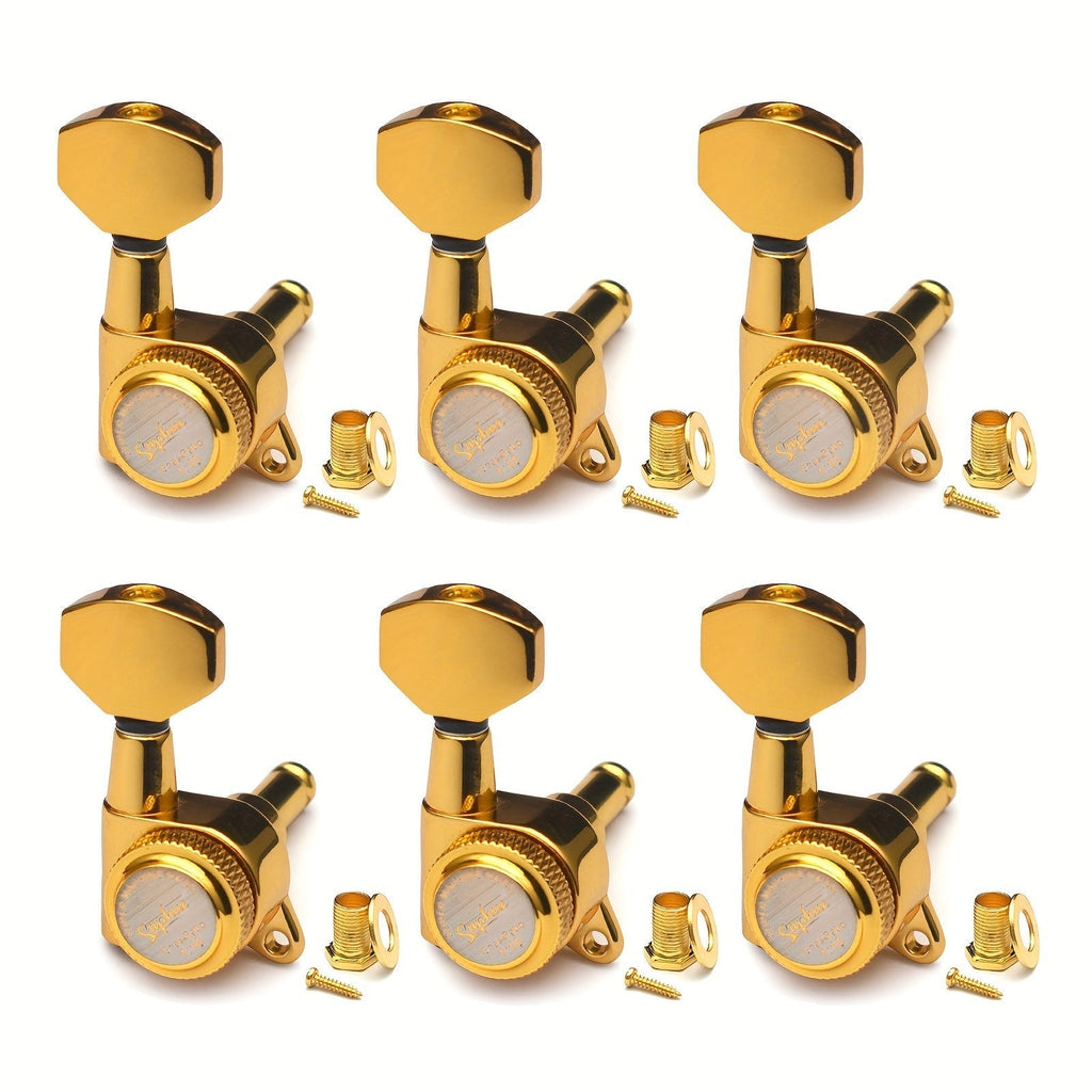 Guitar Tuning Peg Set shown in the Golden 6 Right option