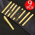 Hair Clips for Women – Tie Clips Set 9pcs Men's Business Suit Accessories – Luxury Fashion Tie Bar Gift Set