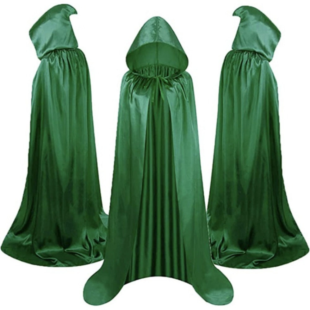 Halloween Costumes - Cape Cloak for Adults 59 Inch Gothic Death Costume Robe | Vampire Grim - product detail view 5