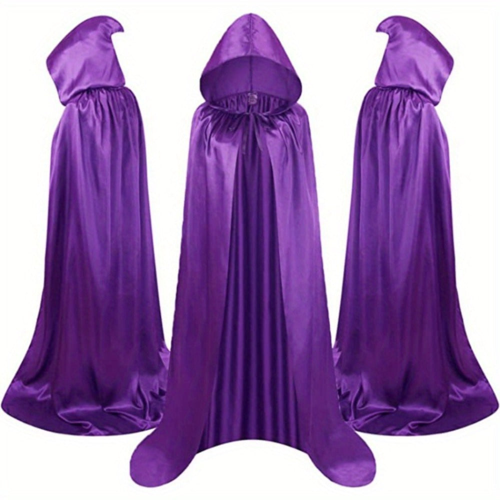 Halloween Costumes - Cape Cloak for Adults 59 Inch Gothic Death Costume Robe | Vampire Grim - product detail view 14