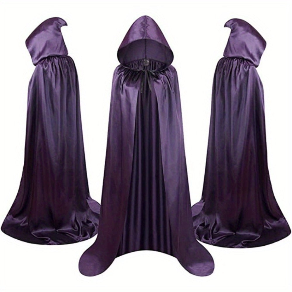 Halloween Costumes - Cape Cloak for Adults 59 Inch Gothic Death Costume Robe | Vampire Grim - product detail view 16