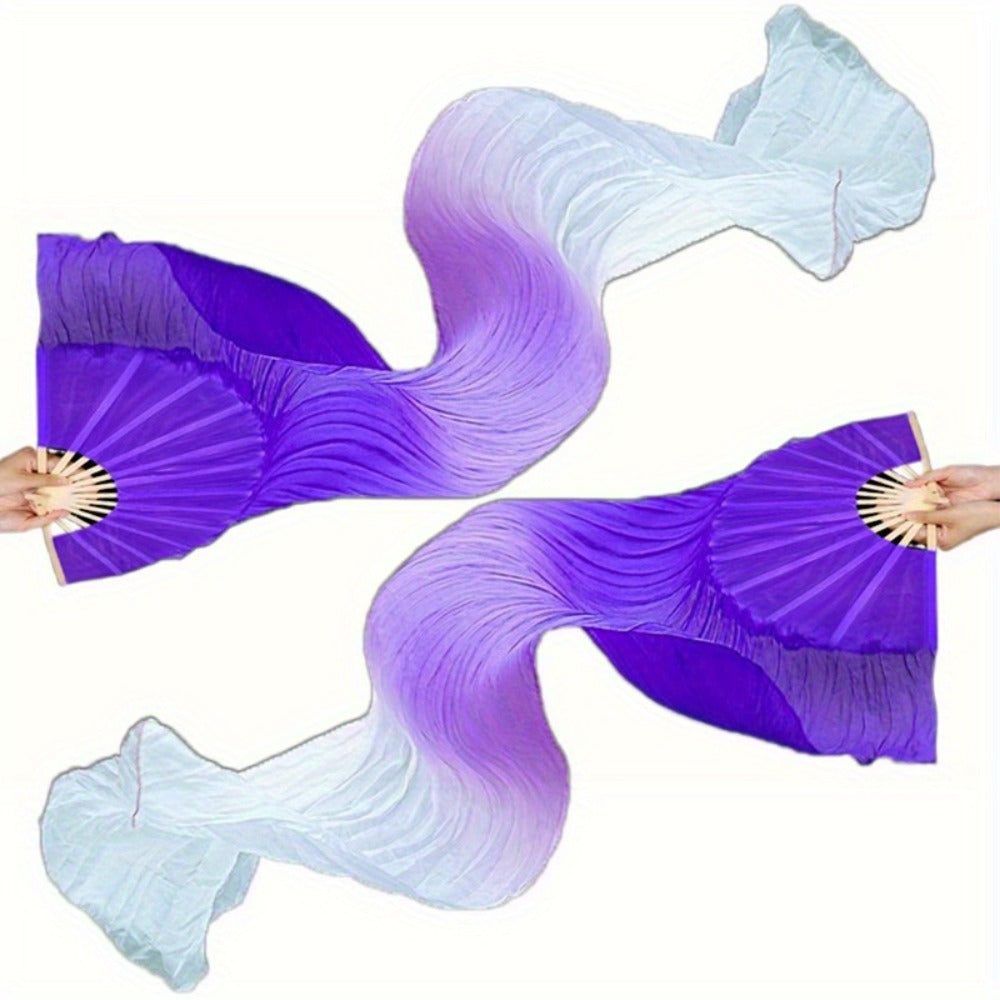 Hand Fan - Folding Set of 2 - 4 Colors Available, Portable for Dance Events Raves - product detail view 16