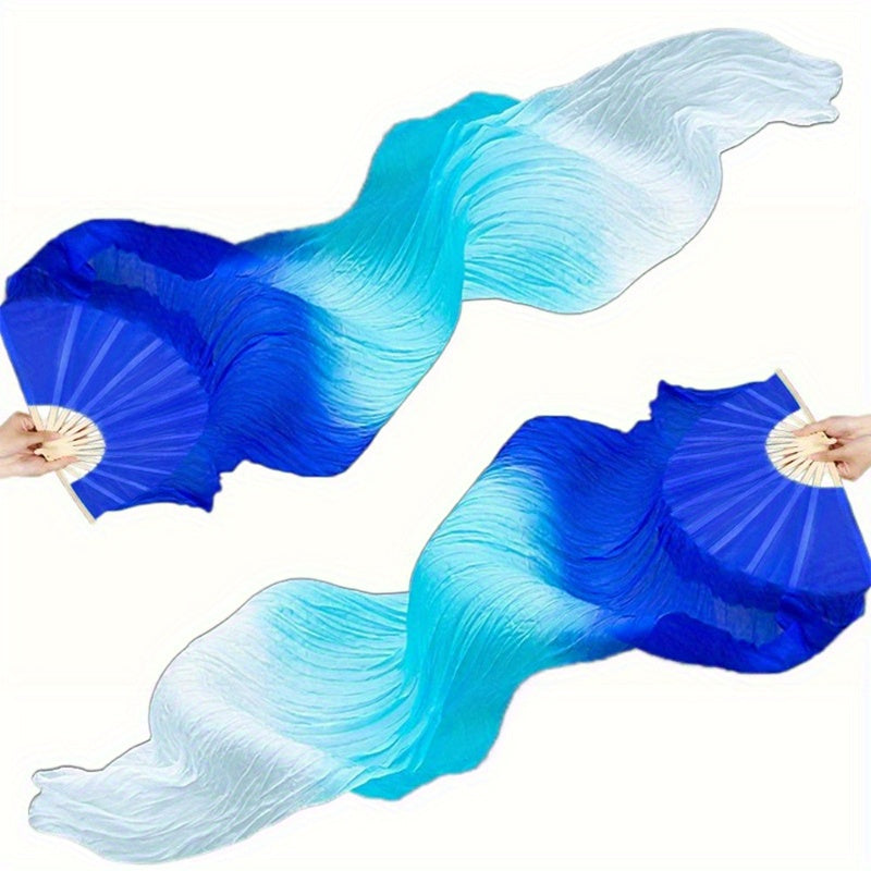 Hand Fan - Folding Set of 2 - 4 Colors Available, Portable for Dance Events Raves - product detail view 24