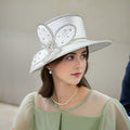 Handmade Church Fascinator Hat in Seven Colors with Decorative Details for Weddings, Easter and Worship