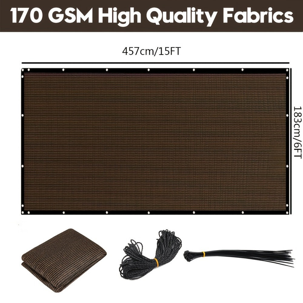 HDPE Outdoor Patio Roller Shade with Added Privacy for Outdoor Shade and Protection detail image - detail view 7