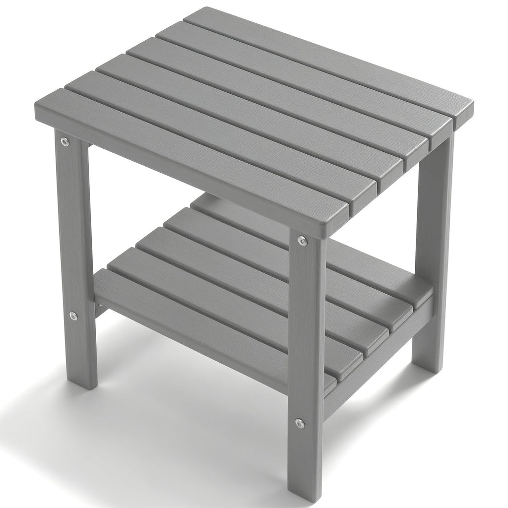 Outdoor Side Table shown in the Grey option