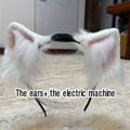 Headband for Women - Moving Cat Ears Headband Electric & Touch-Responsive, USB Rechargeable