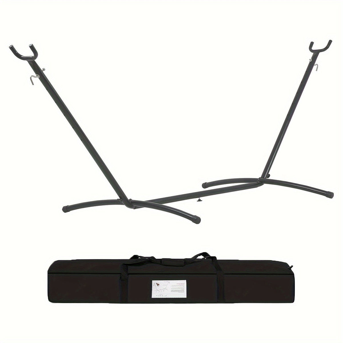Heavy-Duty Metal Hammock Stand with Multiple Color Options for Patio