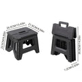 Heavy-Duty Plastic Folding Stool with Carry Handle and Tool-Free Assembly