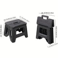 Heavy-Duty Plastic Folding Stool with Tool-Free Assembly and Multiple Color Options