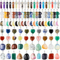 Stone-Look Charm and Pendant Set with 50 Mixed Point, Mushroom, Moon, Heart and Irregular Shapes