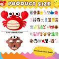 20-Piece 3D Animal Silicone Bead Set with Assorted Designs for DIY Keychains and Bracelets