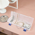 Jewelry Organizer Clear Stackable Box Sets with Carry Handle in 3-, 31- or 51-Piece Options for Travel