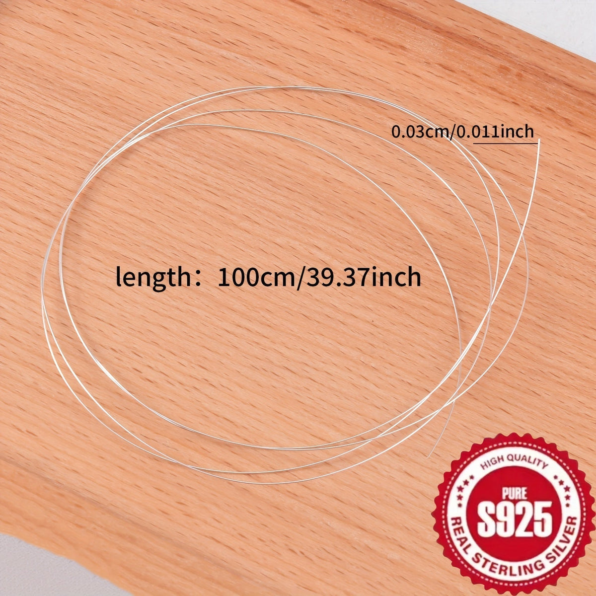 39.37-Inch Silver-Tone Jewelry Wire for Braiding, Beading, Wrapping and Handcrafted Jewelry Projects