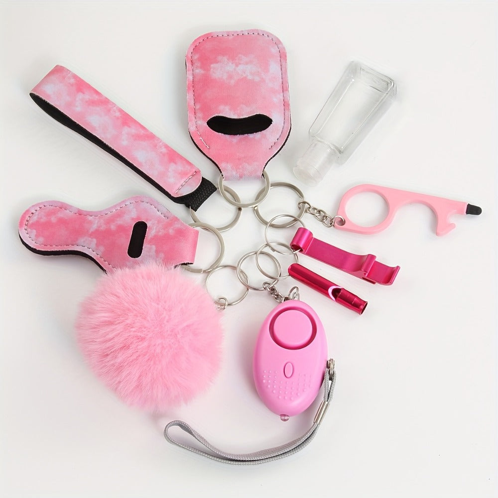 Keychain - Personal Alarm Set 130dB Emergency Siren 10-Piece Women's Self Defense - product detail view 10